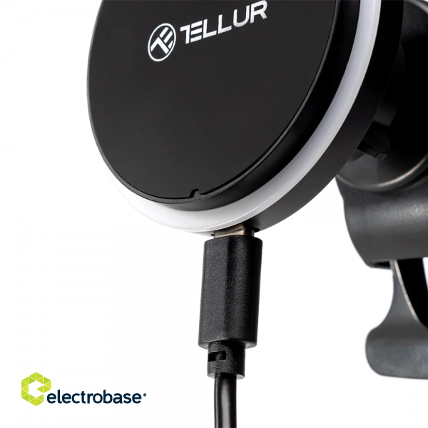 Tellur Wireless car charger, MagSafe compatible, 15W black paveikslėlis 4