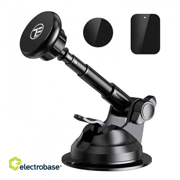 Tellur Phone Holder Magnetic, Suction Cup Mount, Adjustable, MUM, black paveikslėlis 2