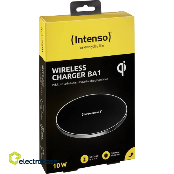 Intenso Whireless Charger with Adapter Black BA1 7410510 image 6