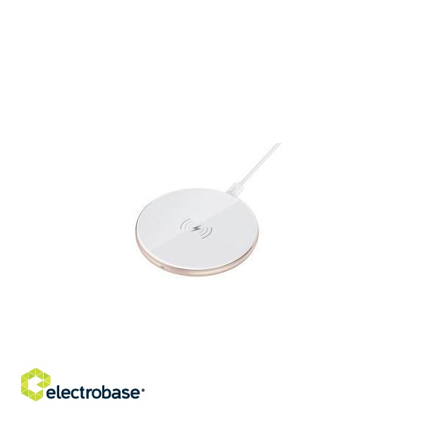 Devia Comet series ultra-slim wireless charger white фото 2