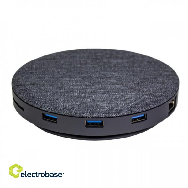 Devia UFO 10in1 HUB wireless charger gray image 1