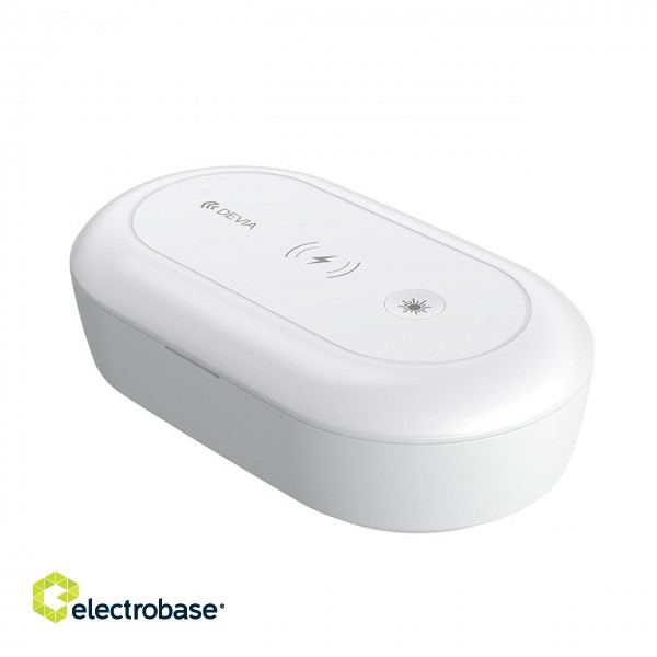 Devia Wireless Charging Disinfection box white фото 4