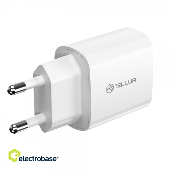 Tellur 20W USB-C PD wall charger white image 3