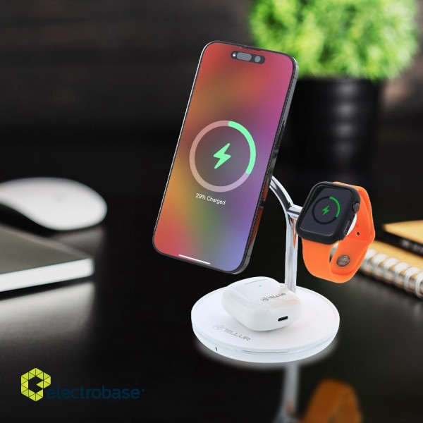 Tellur 3in1 MagSafe Wireless Desk Charger paveikslėlis 8