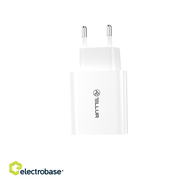 Tellur USB-A Wall Charger 18W with QC3.0 White image 2