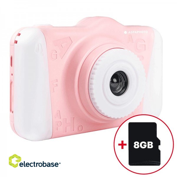 AGFA Realikids Cam 2 Pink + 8GB SD Card paveikslėlis 1