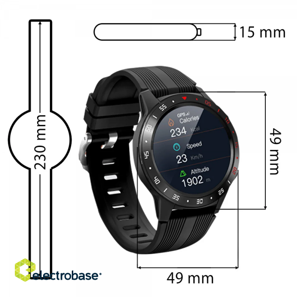Manta M5 Smartwatch with BP and GPS image 3