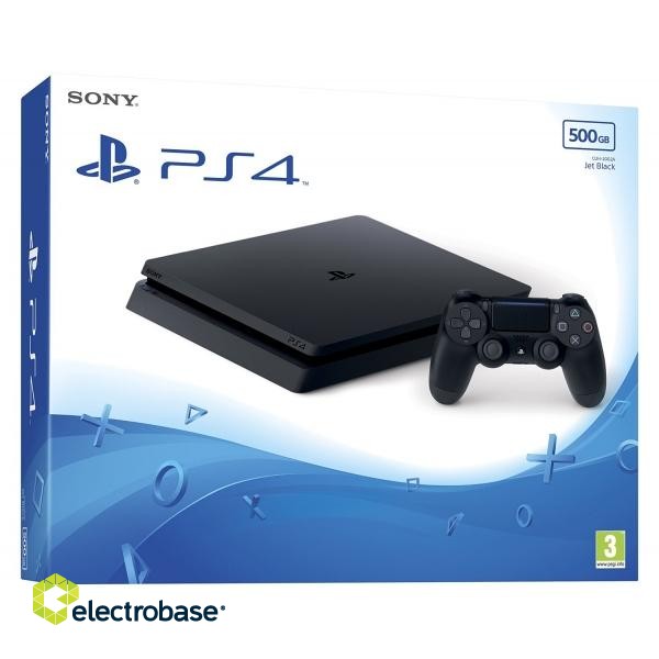 Sony Playstation 4 Slim 500GB (PS4) Black image 1