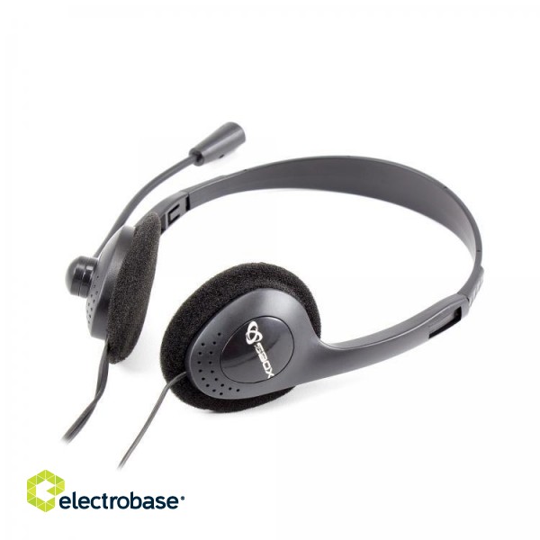 Sbox Headphones with Microphone HS-201 image 1