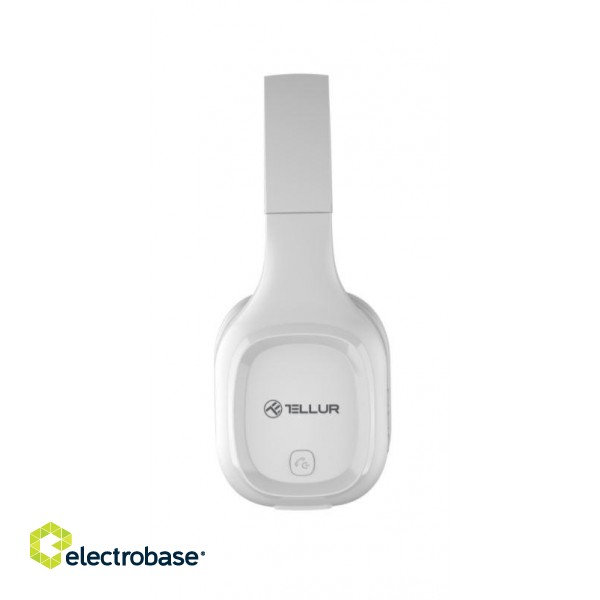 Tellur Bluetooth Over-Ear Headphones Pulse white фото 3