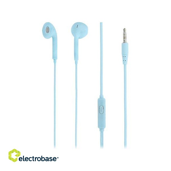Tellur In-Ear Headset Fly, Noise reduction Memory Foam Ear Plugs blue фото 1