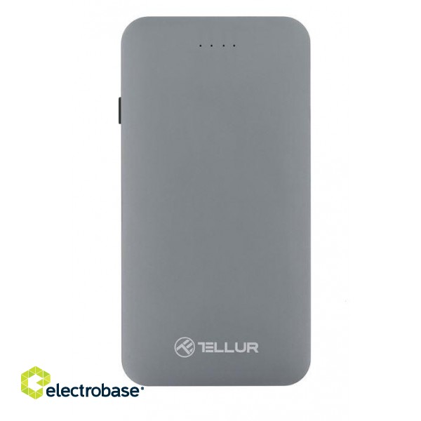 Tellur Power Bank QC 3.0 Fast Charge, 5000mAh, 3in1 gray paveikslėlis 1
