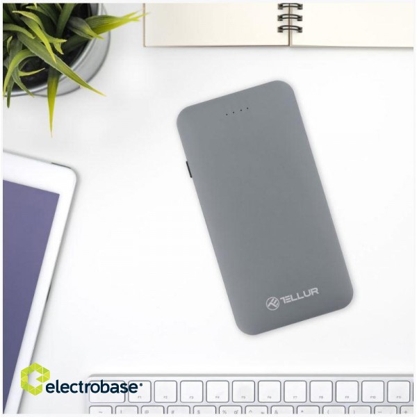 Tellur Power Bank QC 3.0 Fast Charge, 5000mAh, 3in1 gray фото 5