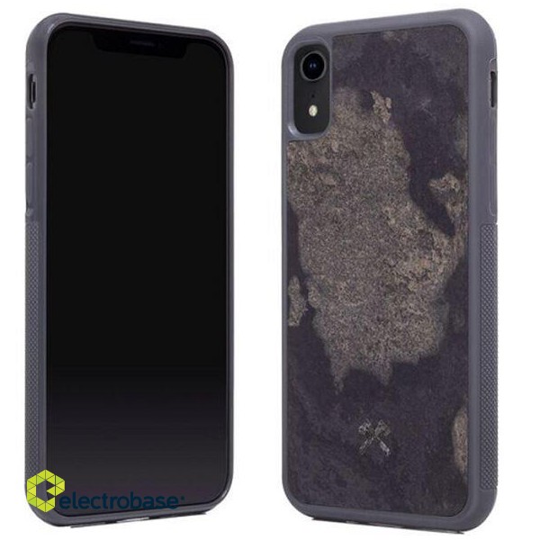 Woodcessories Stone Collection EcoCase iPhone Xr camo gray sto054 image 1