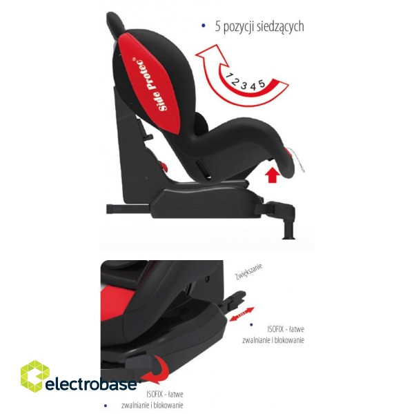 Sparco F500I red Isofix (F500IRD) 9-25 Kg image 4