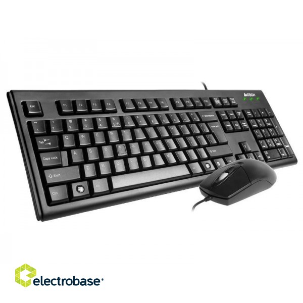 A4Tech 43775 Mouse & Keyboard KRS-8372 Black image 1