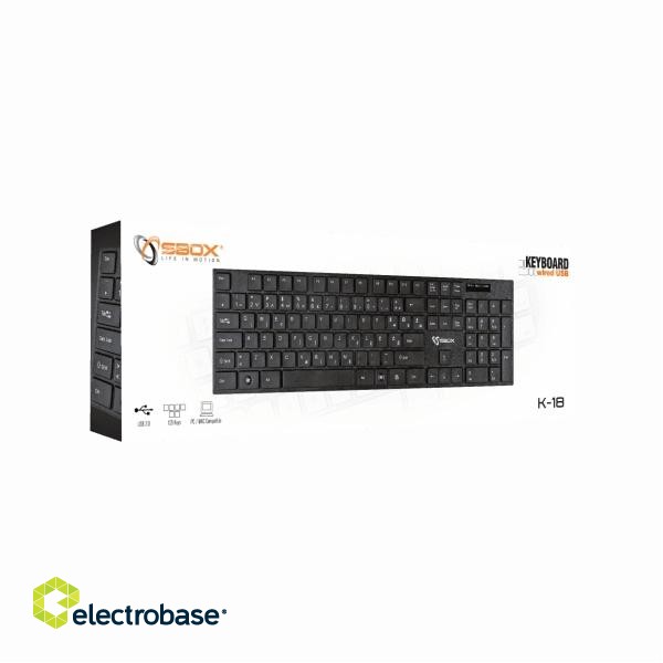Sbox Keyboard Wired USB K-18 фото 3