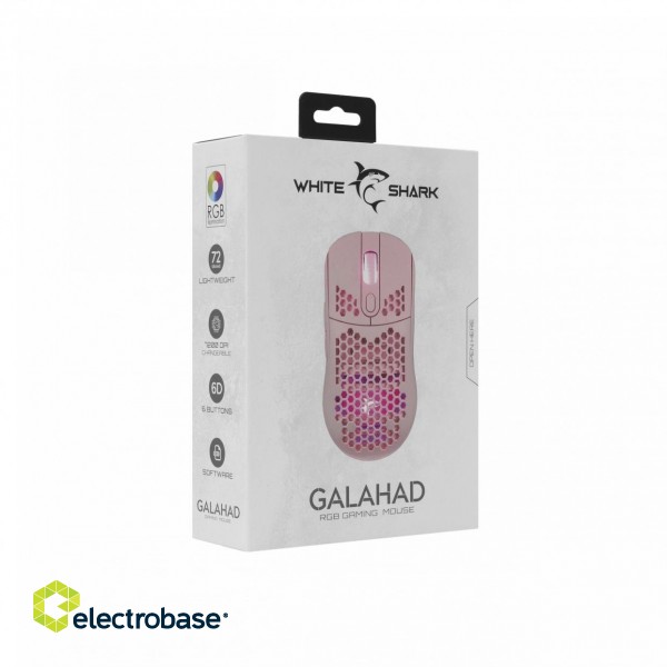 White Shark GM-5007 GALAHAD-P Gaming Mouse Pink paveikslėlis 8