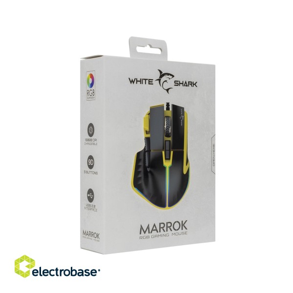 White Shark GM-9006 MARROK Yellow RGB / 12.000 dpi paveikslėlis 7