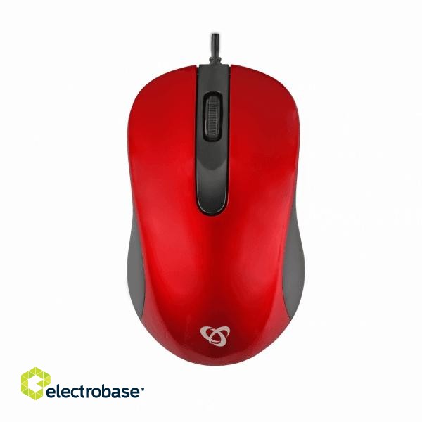 Sbox Optical Mouse M-901 red фото 2