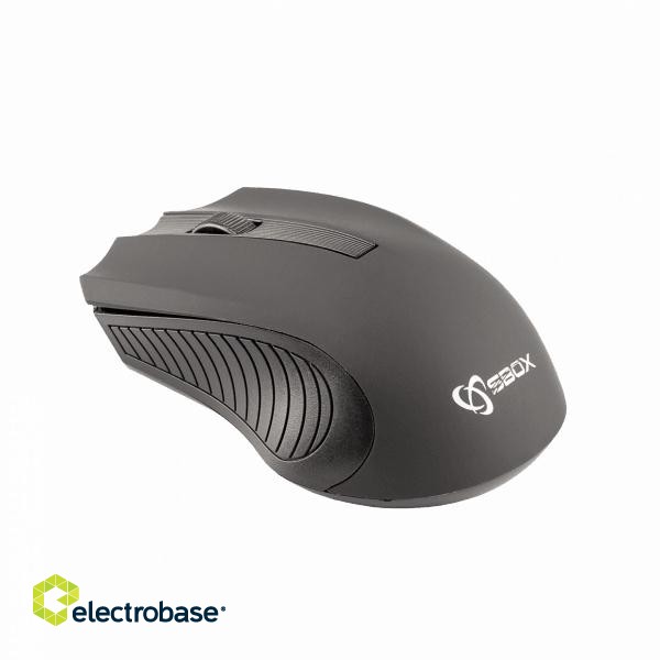 Sbox Wireless Mouse WM-373 black фото 3
