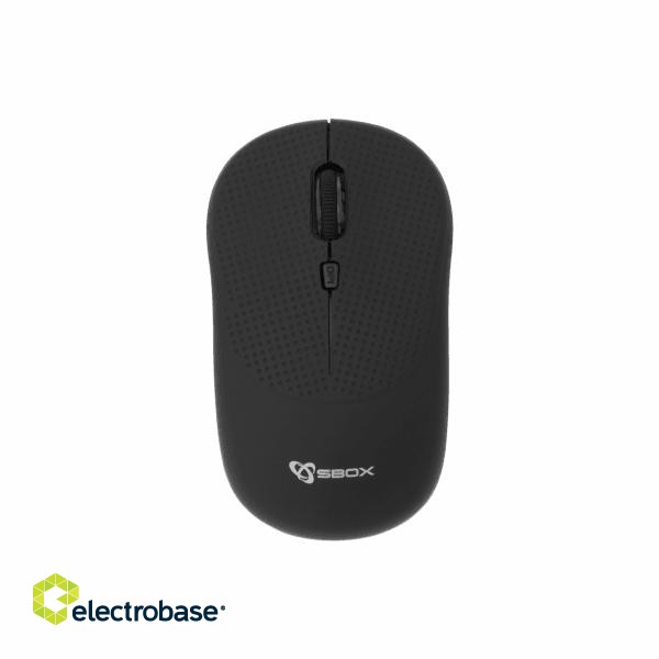 Sbox Wireless Optical Mouse WM-106 black paveikslėlis 3