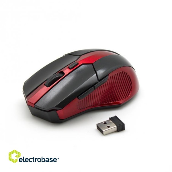 Sbox WM-9017BR Wireless Optical Mouse black/red image 1