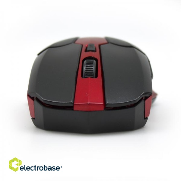 Sbox Wireless Optical Mouse WM-9017 black/red image 4