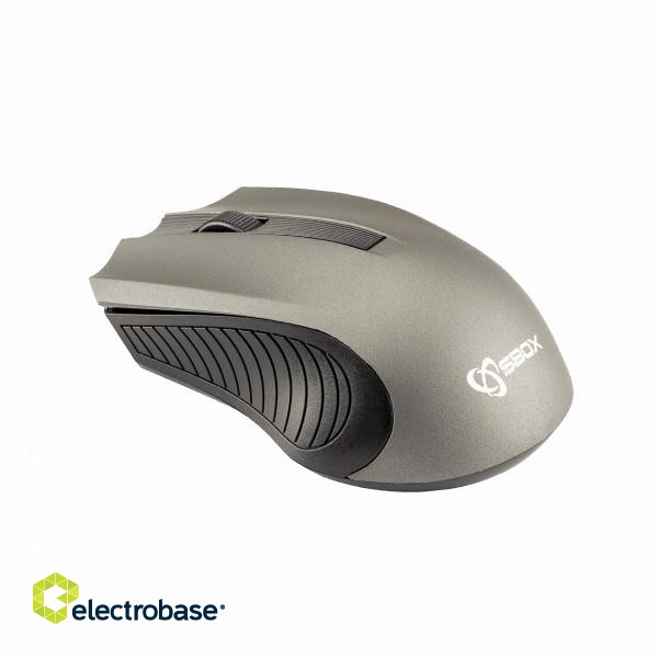 Sbox Wireless Mouse WM-373G gray paveikslėlis 3