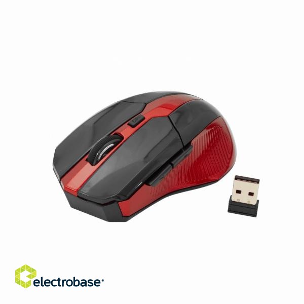 Sbox WM-9017BR Wireless Optical Mouse black/red image 5