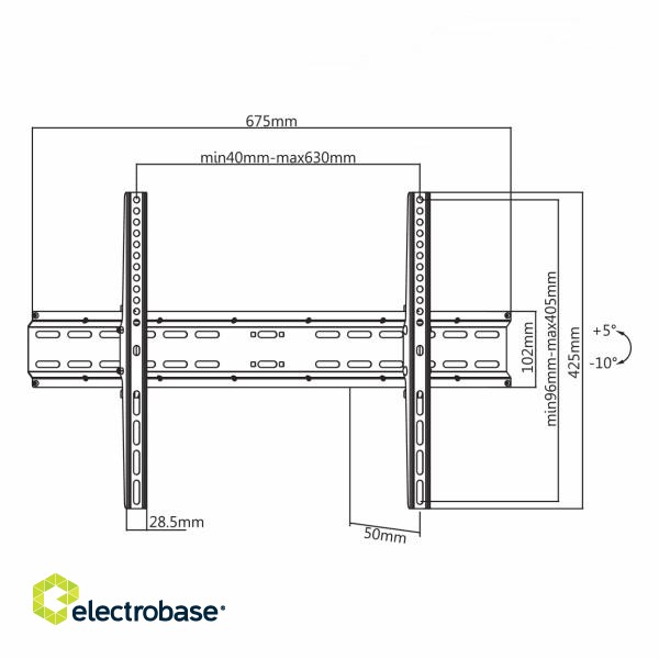 Sbox Tilting Flat Screen LED TV Mount 37"-70" 35kg PLB-2546T фото 3