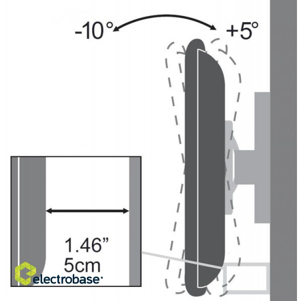 Sbox Tilting Flat Screen LED TV Mount 37"-70" 35kg PLB-2546T image 5