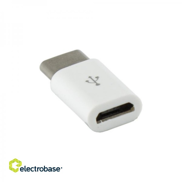 Sbox AD.USB-C W Micro USB 2.0 F. -> TYPE C M. White paveikslėlis 4