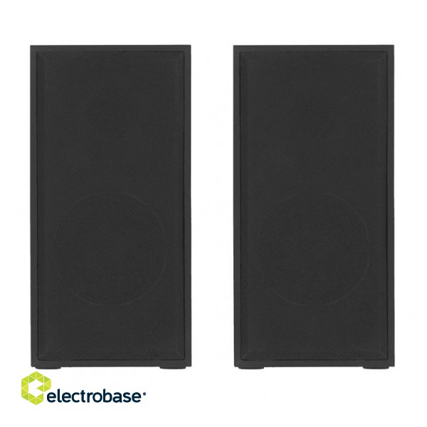Tellur Basic 2.0 Speakers, 6W, USB/Jack, Wooden case, Volume control, black image 1