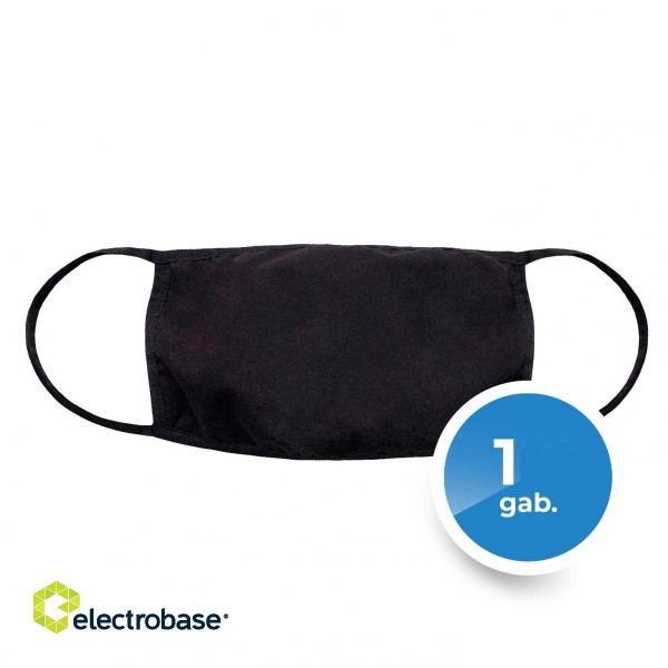 Textile two-layer reusable mask image 1