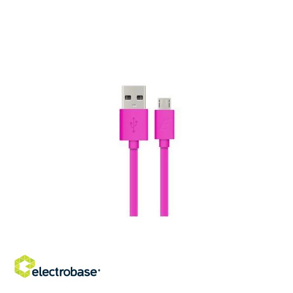 Energizer Hightech Ultra Flat Micro-USB Cable 1.2m pink (C21UBMCGPK4) фото 1