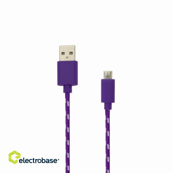 Sbox USB->Micro USB 1M USB-1031U purple фото 3
