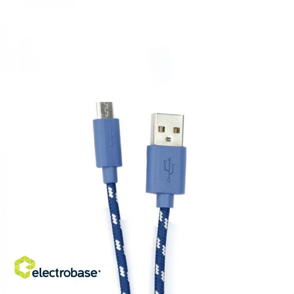 Sbox USB->Micro USB 1M USB-1031BL blue image 1