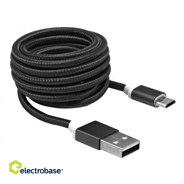 Sbox USB-&gt;Micro USB M/M 1.5m USB-10315B black фото 1