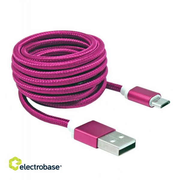 Sbox USB->Micro USB M/M 1.5m USB-10315P pitaya pink image 1