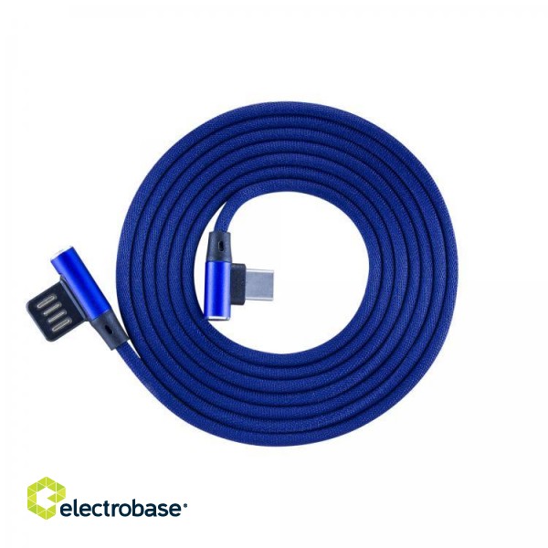 Sbox USB->Type-C 90 m/m 1.5m USB-TYPEC-90BL blue paveikslėlis 1