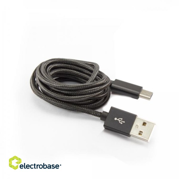 Sbox USB-TYPEC-15B USB->Type C M/M 1.5m Blackberry Black фото 1