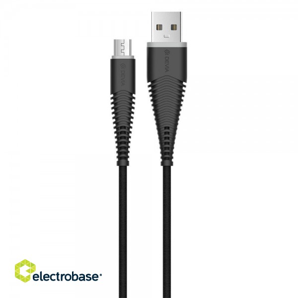 Devia Fish 1 Series Cable for Micro USB (5V 2.4A,1.5M) black