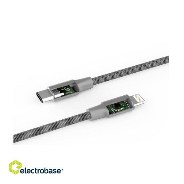 Devia Pheez Series Cable for Lightning (5V 2.4A,1M) grey image 2
