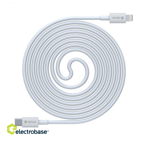 Devia Smart Series PD Cable for Tyep-C to Lightning (MFI) 18W white фото 2