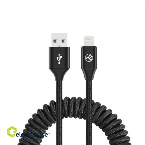 Tellur Data cable Extendable USB to Lightning 3A 1.8m black image 2