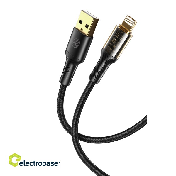 Tellur Data Cable USB to Lightning 2.4A 100cm Black paveikslėlis 2