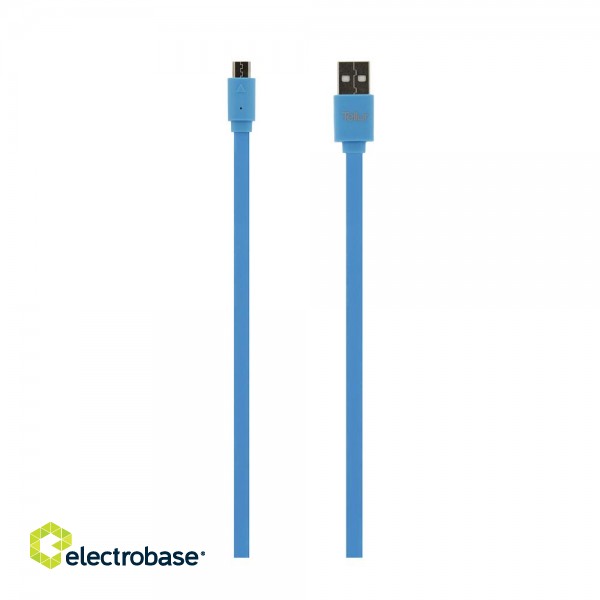 Tellur Data cable, USB to Micro USB, 1m blue фото 2