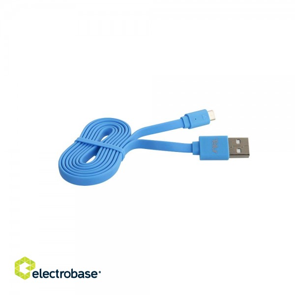 Tellur Data cable, USB to Micro USB, 1m blue paveikslėlis 3