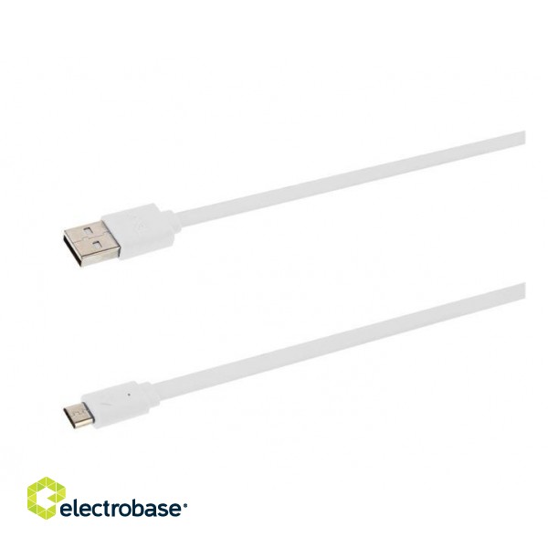 Tellur Data cable, USB to Micro USB, 1m white paveikslėlis 2